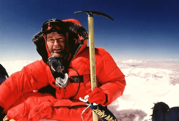 Graham Hoyland on the summit of Everest